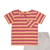 TORIO Short Pant Set Colourful Stripe - Baju Setelan Anak Laki - Laki