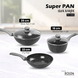 BOLDe Super Pan 9 pcs Set Dark Knight
