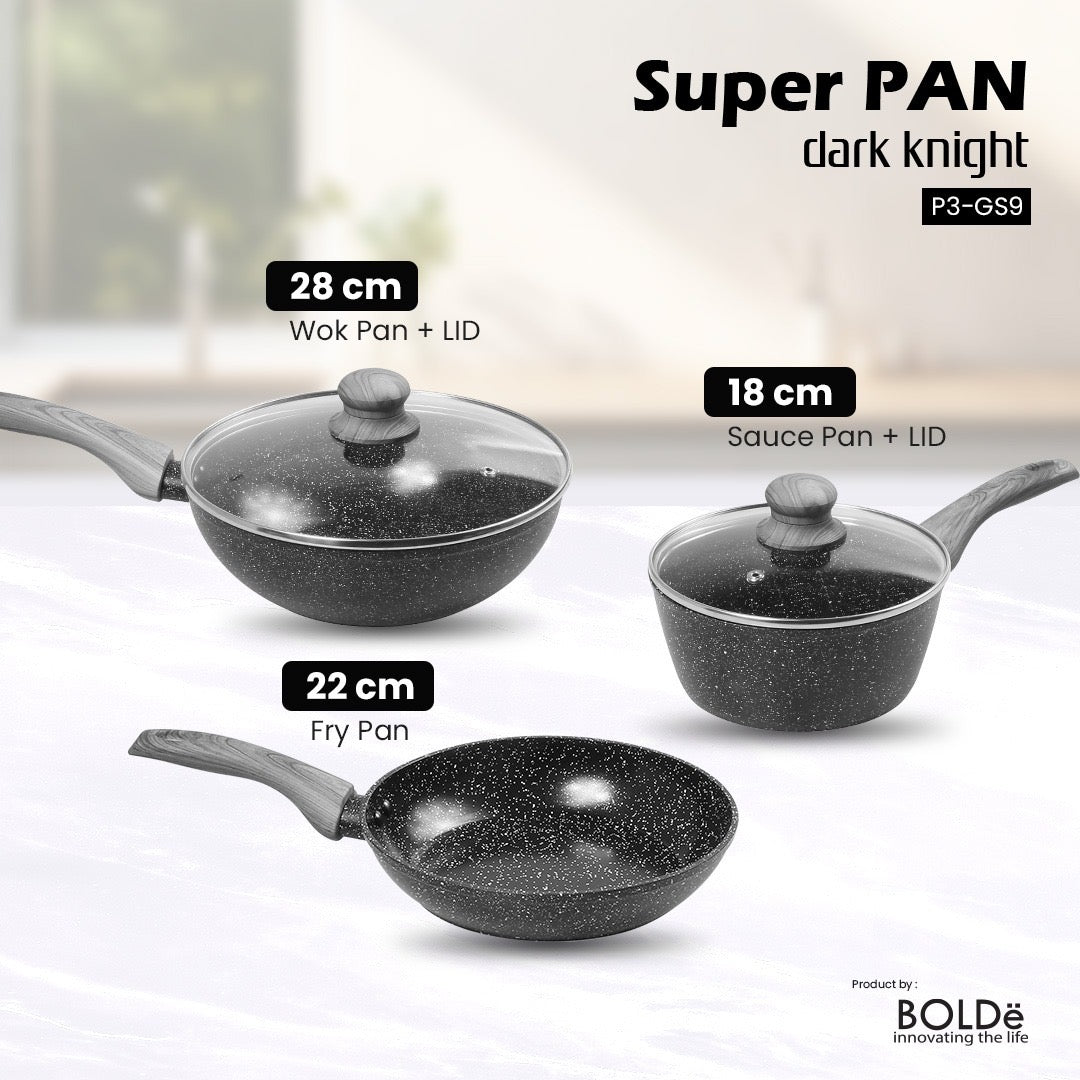 BOLDe Super Pan 9 pcs Set Dark Knight