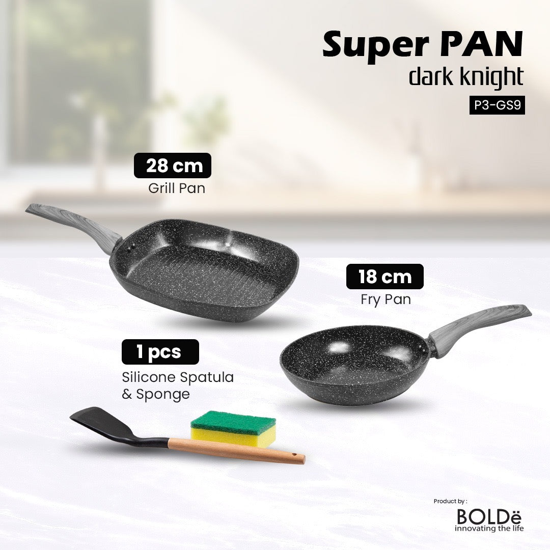 BOLDe Super Pan 9 pcs Set Dark Knight