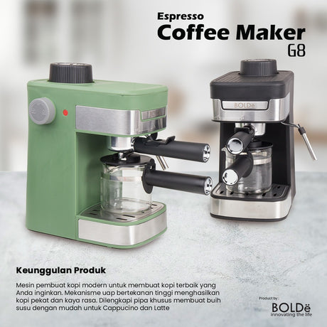 Bolde Expresso Coffee Maker G8 (Coffee Machine) Sage