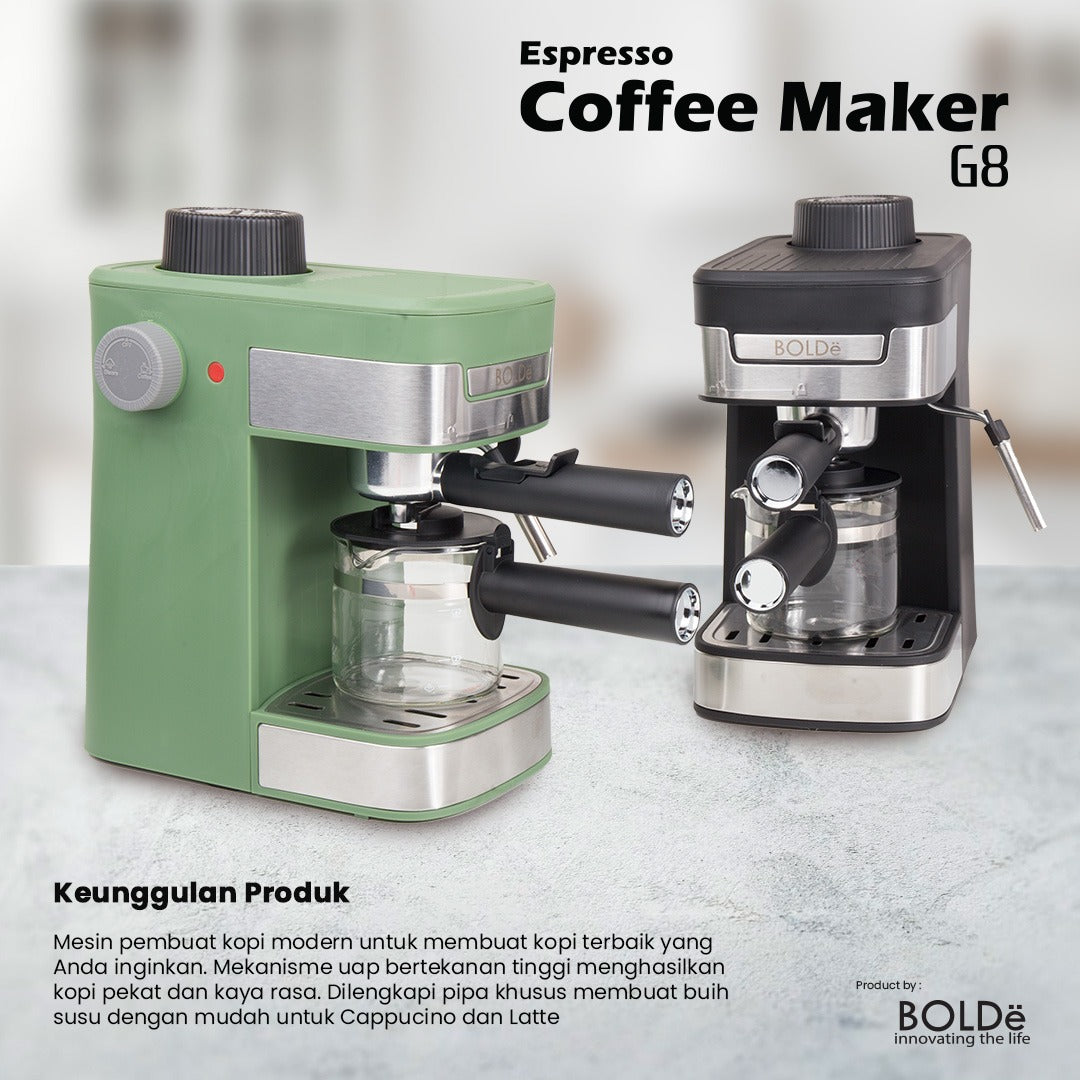Bolde Expresso Coffee Maker G8 (Coffee Machine) Black/grey