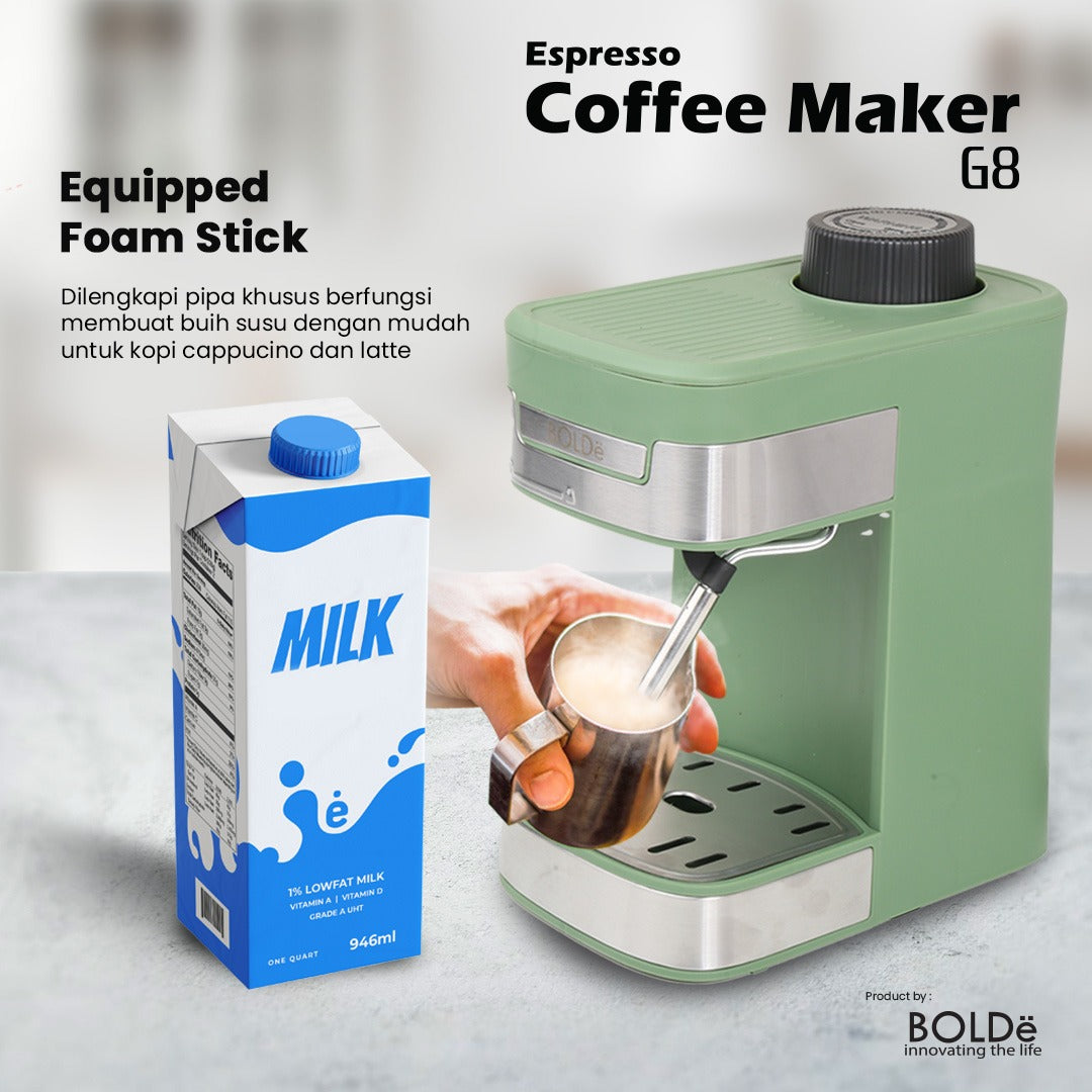 Bolde Expresso Coffee Maker G8 (Coffee Machine) Black/grey