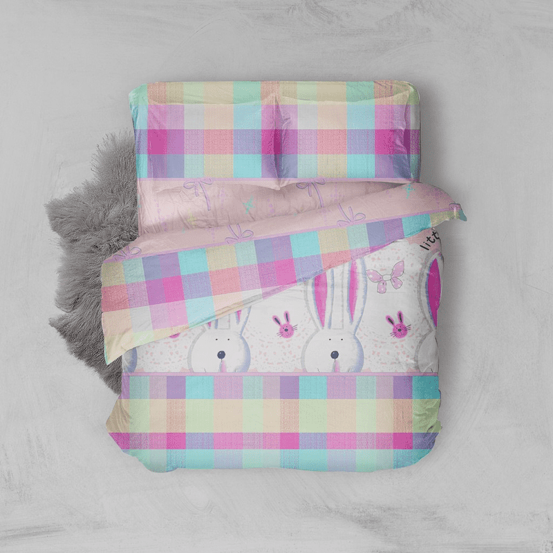 Nyenyak Bed Cover White Bunny