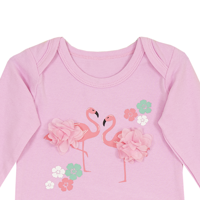 TORIO Long Sleeve T-Shirt Flamingo - Kaos Bayi Lengan Panjang