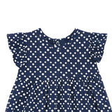 TORIO Baby Navy Polkadot Dress - Dress Anak Perempuan