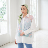 Sovlo - Amina Blouse - Atasan Fashion Wanita Lengan Panjang White_SM