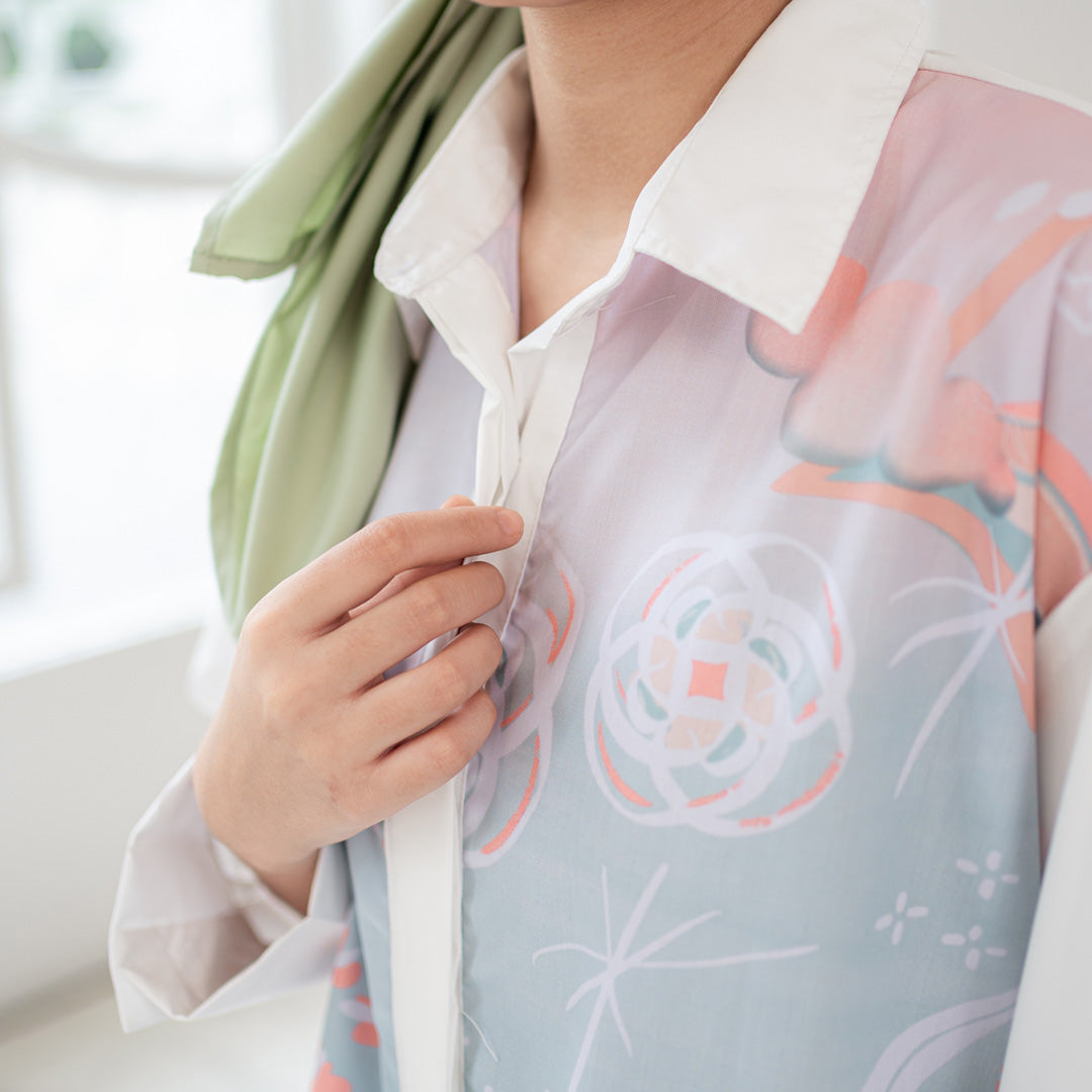 Sovlo - Amina Blouse - Atasan Fashion Wanita Lengan Panjang White_SM