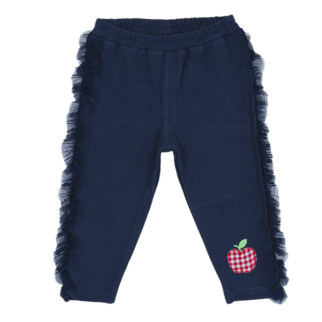 TORIO Navy Legging With Apple - Legging Anak Perempuan