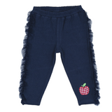 TORIO Navy Legging With Apple - Legging Anak Perempuan