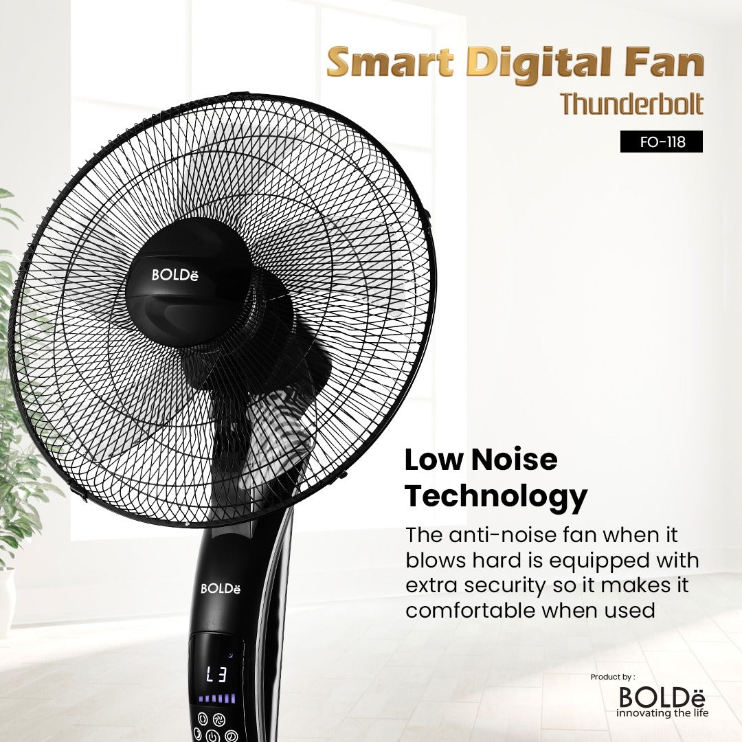 Bolde Smart Digital Fan – Thunderbolt
