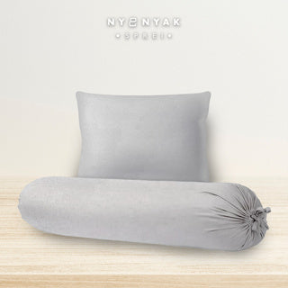 Nyenyak Sarung Bantal Guling Solid Plain - Jade