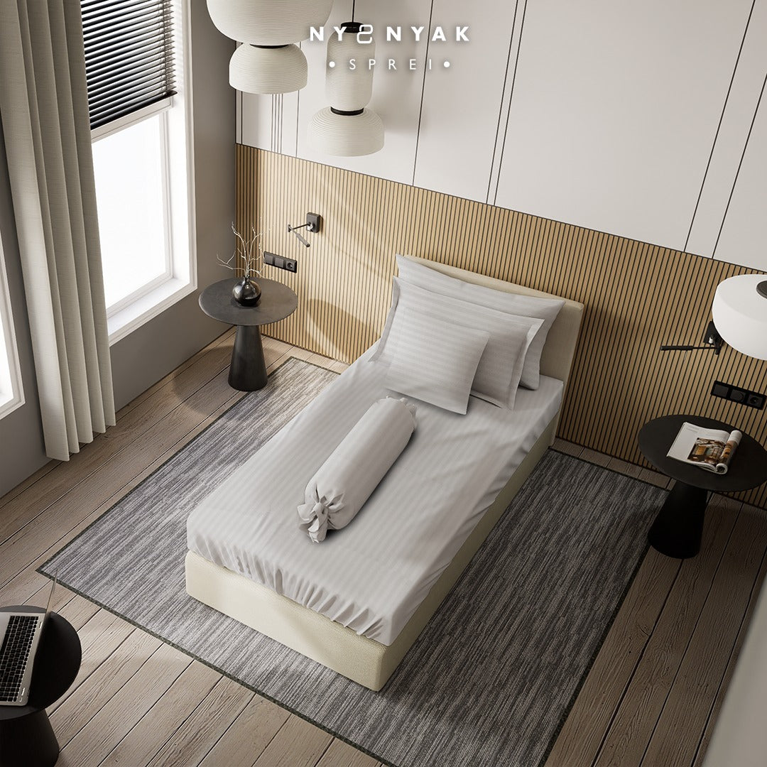 Sprei Nyenyak Solid Plain - Single 120x200x20 - Jade