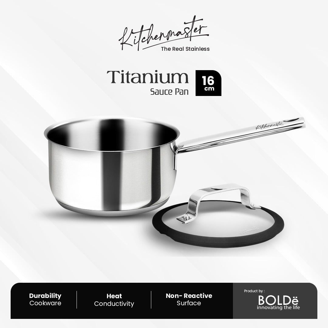 Kitchen Master Stainless Steel Cookware - Saucepan 16 cm