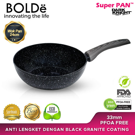 BOLDe Super Pan Wok 24 cm Black