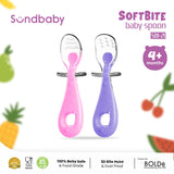 Sundbaby Softbite Baby Spoon Peach/pink