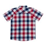 TORIO Smart Red Checkred Shirt - Kemeja Anak Laki-Laki