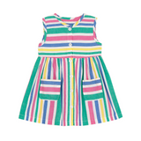 TORIO Rainbow Striped Dress - Dress Anak Perempuan