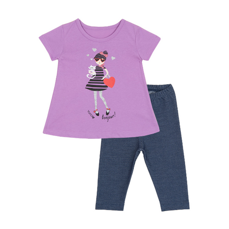 TORIO Legging Set Bonjour - Setelan Anak Perempuan