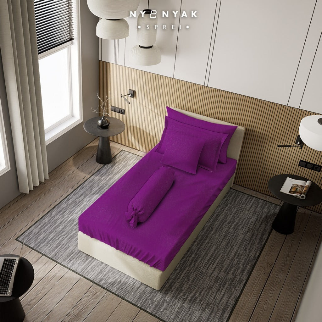 Sprei Nyenyak Premium Linens   -  Royal Mulberry
