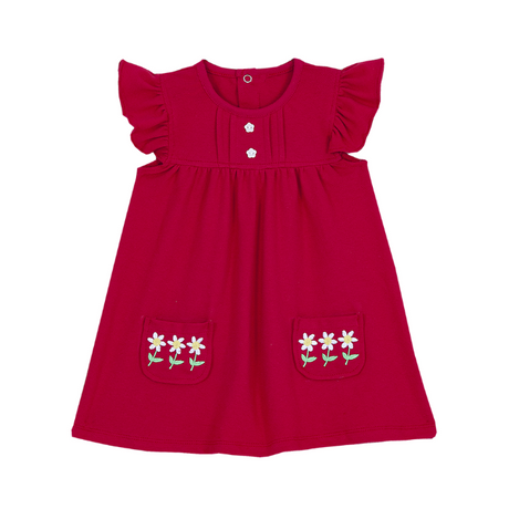 TORIO Little Flower Red Dress - Dress Bayi - Dress Anak Perempuan