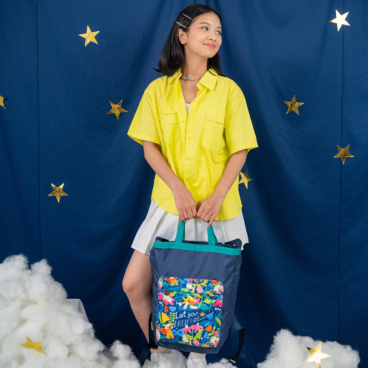 Sovlo Cherry Backpack 3 in 1 - Tas Ransel Multifungsi - Tas Laptop - Bloom_TN