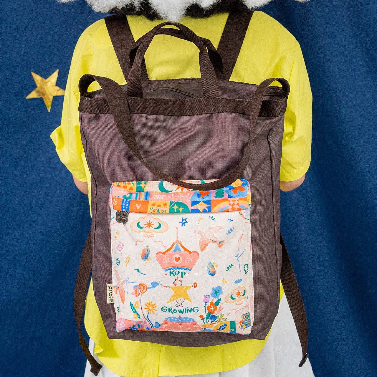 Sovlo Cherry Backpack 3 in 1 - Tas Ransel Multifungsi - Tas Laptop - KeepGrowing_SM
