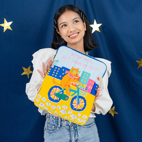 Sovlo Pluffy Laptop Sleeve - Case Laptop Kerja - Cat_KP
