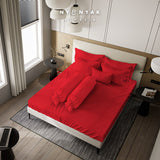Sprei Nyenyak Premium Linens   -  Royal Apple Red