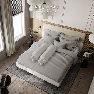 Nyenyak Bed Cover Solid Plain - King/Queen 220x220 - Jade