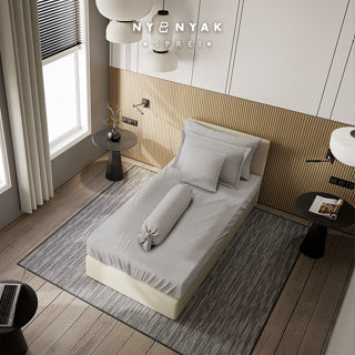 Sprei Nyenyak Solid Plain - Single 120x200x20 - Jade