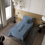 Nyenyak Bed Cover Solid Plain - Single 160x220 - Stone Blue