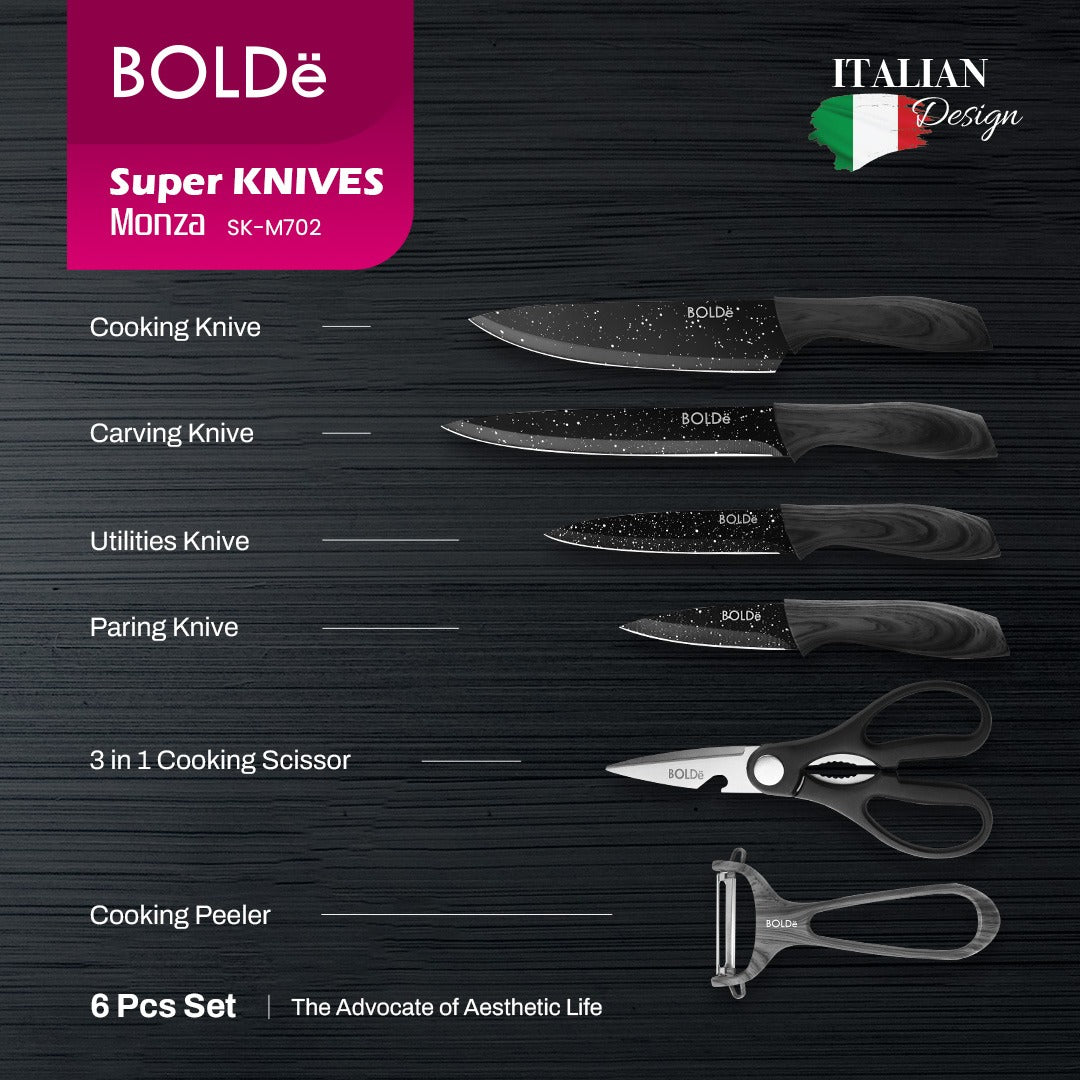 BOLDe Super KNIVES Monza 6 Pcs Set