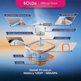 BOLDe Galaxy Mop (Spin Mop 2,5L) White white