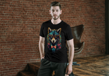 T-Shirt Short Sleeve Animals Print Unisex - Wolf