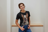 T-Shirt Short Sleeve Animals Print Unisex - Bull Terrier
