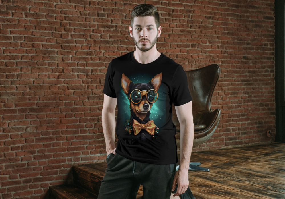 T-Shirt Short Sleeve Animals Print Unisex - Chi Hua