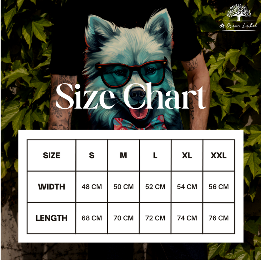 T-Shirt Short Sleeve Animals Print Unisex - Handsome Chi