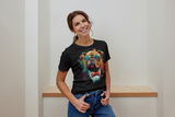 T-Shirt Short Sleeve Animals Print Unisex - Bulldog