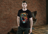 T-Shirt Short Sleeve Animals Print Unisex - Bulldog