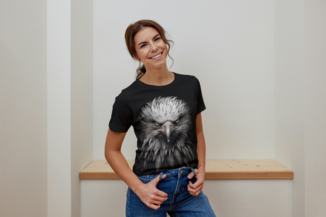 T-Shirt Short Sleeve Animals Print Unisex - Eagle