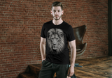T-Shirt Short Sleeve Animals Print Unisex - Lion
