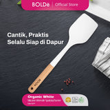 BOLDe organic white utensile Silicone spatula white
