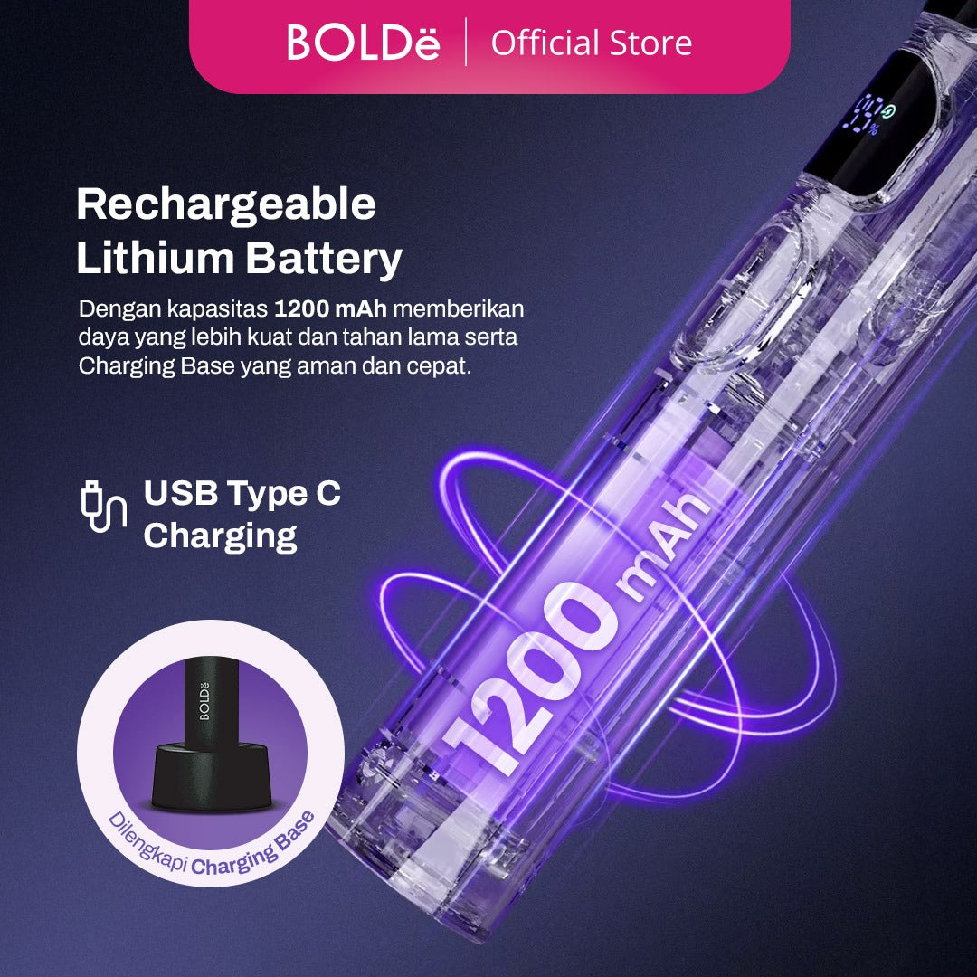 BOLDë Digital Swatter 2 in 1 (Raket Nyamuk & Serangga)