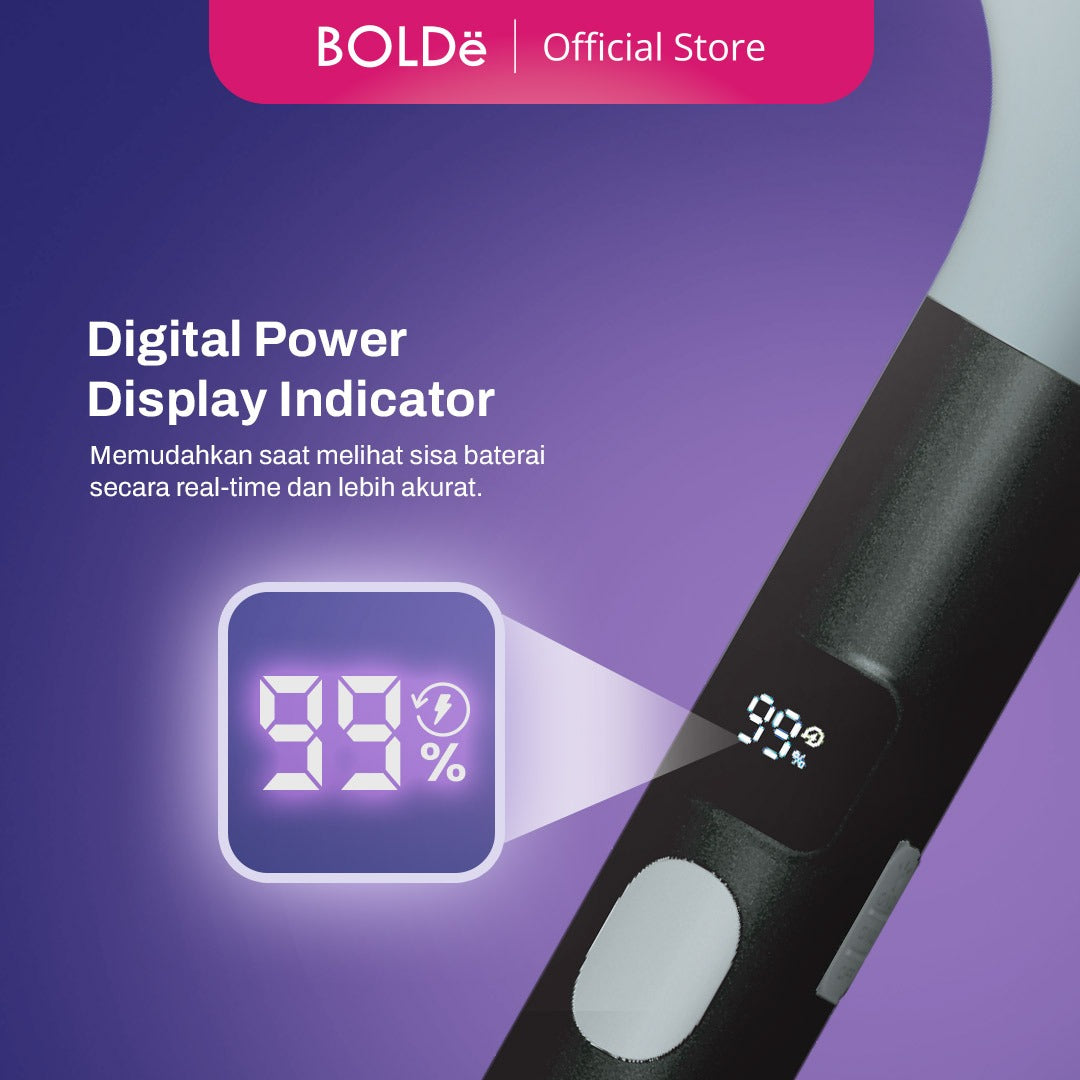 BOLDë Digital Swatter 2 in 1 (Raket Nyamuk & Serangga)