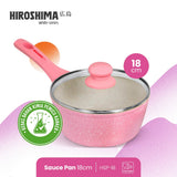 Hiroshima White Series Sauce Pan 18cm