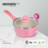 Hiroshima White Series Sauce Pan 18cm