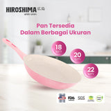 Hiroshima White Series Fry Pan 22cm