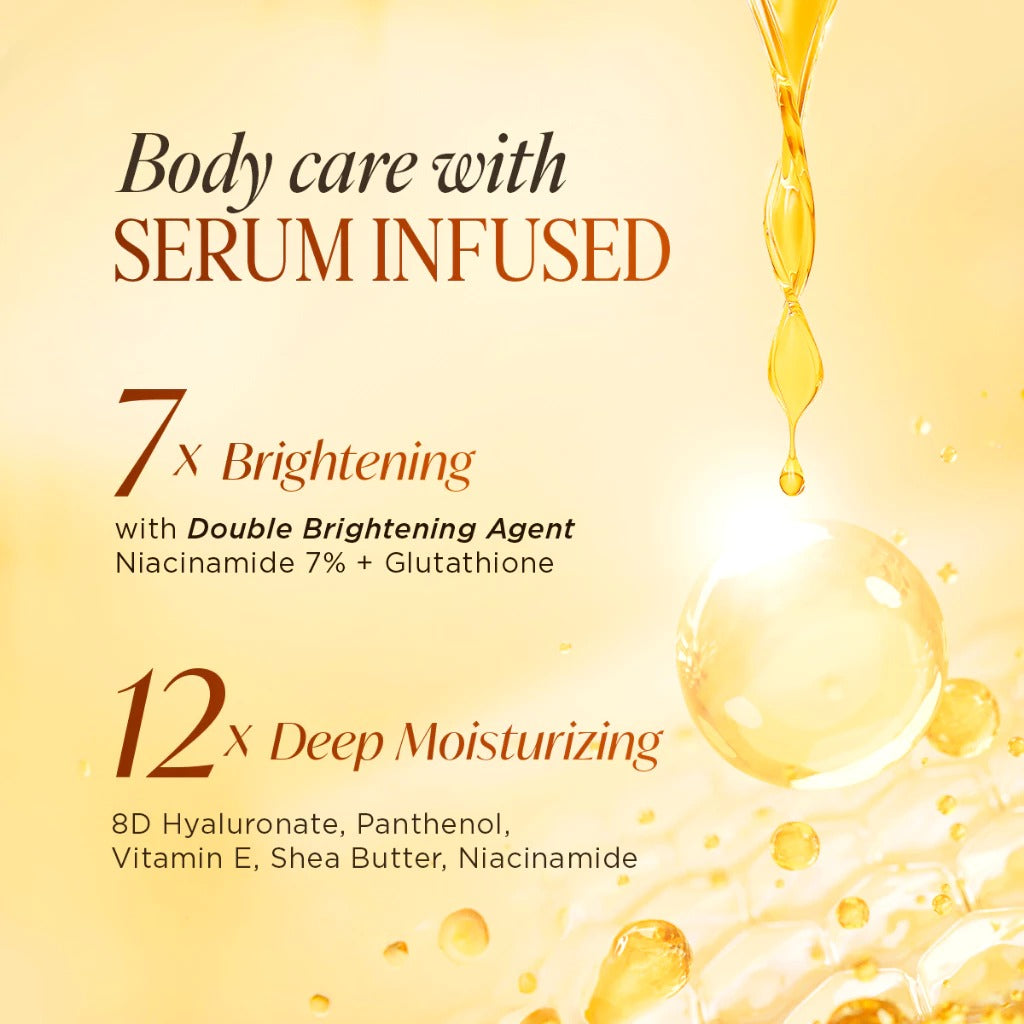 Bonavie Brightening Body Serum 7x BRIGHTENING - Fragrance Wangi Mewah Body Lotion Mencerahkan Melembabkan - Fleur Du Jardin