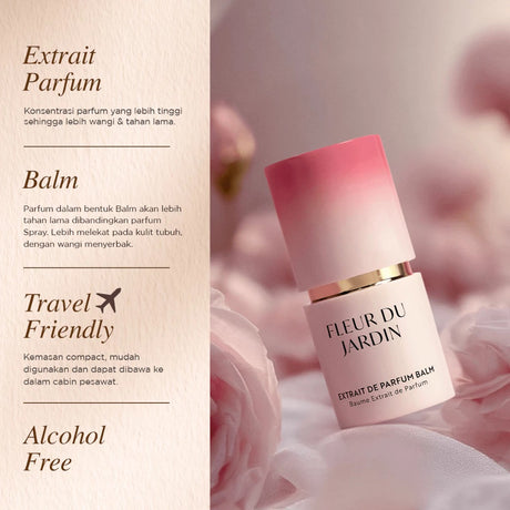 Bonavie Extrait Parfum Balm - Fleur du Jardin Perfume Solid Wangi Tahan Lama Floral Bunga